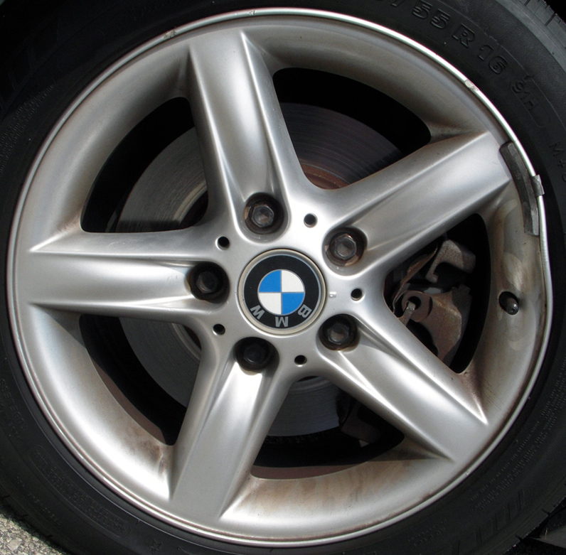 Bent BMW Wheel
